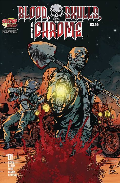 BLOOD, SKULLS AND CHROME #1A -