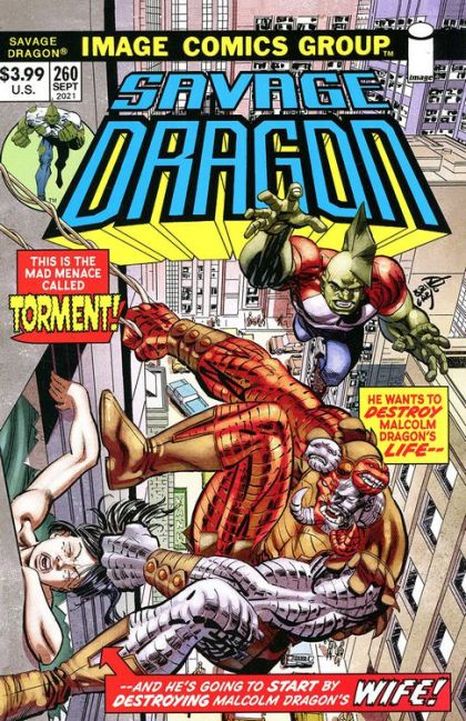 SAVAGE DRAGON, VOL. 2 #260C - CORRECTED PRINTING - RED INSIDE FRONT
