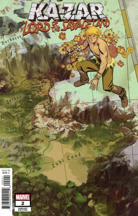 KA-ZAR: LORD OF THE SAVAGE LAND #2B - GERMAN GARCIA MAP