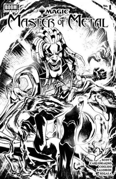 MAGIC: THE GATHERING - MASTER OF METAL #1G - ADAM GORHAM LCSD B&W VARIANT