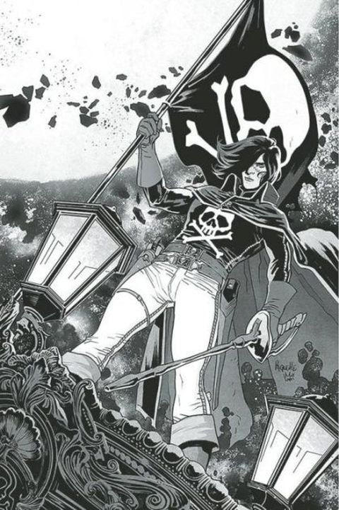SPACE PIRATE CAPTAIN HARLOCK #1I - YANICK PAQUETTE BLACK & WHITE VIRGIN